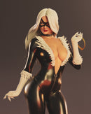Black Cat Abe Resin Statue - view 4