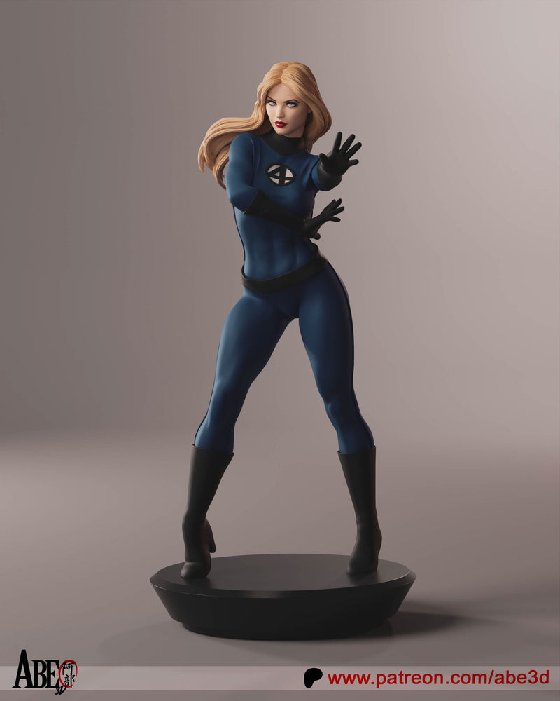 Sue Storm Resin Statue - view 2
