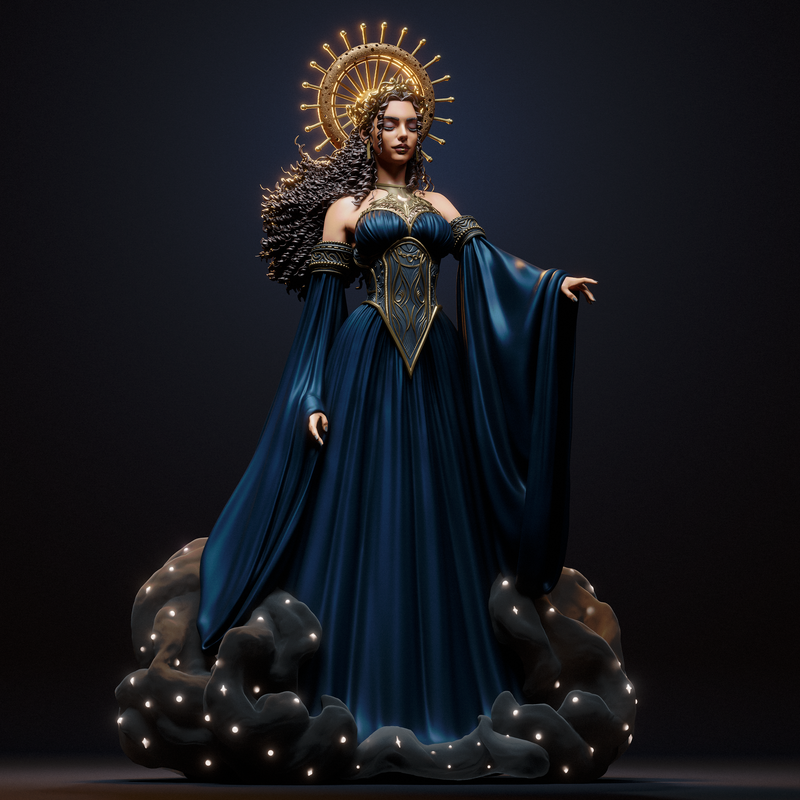 Nyx - Goddess of the Night Resin Statue - view 3