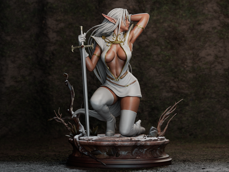 Pirotess Resin Statue - view 3