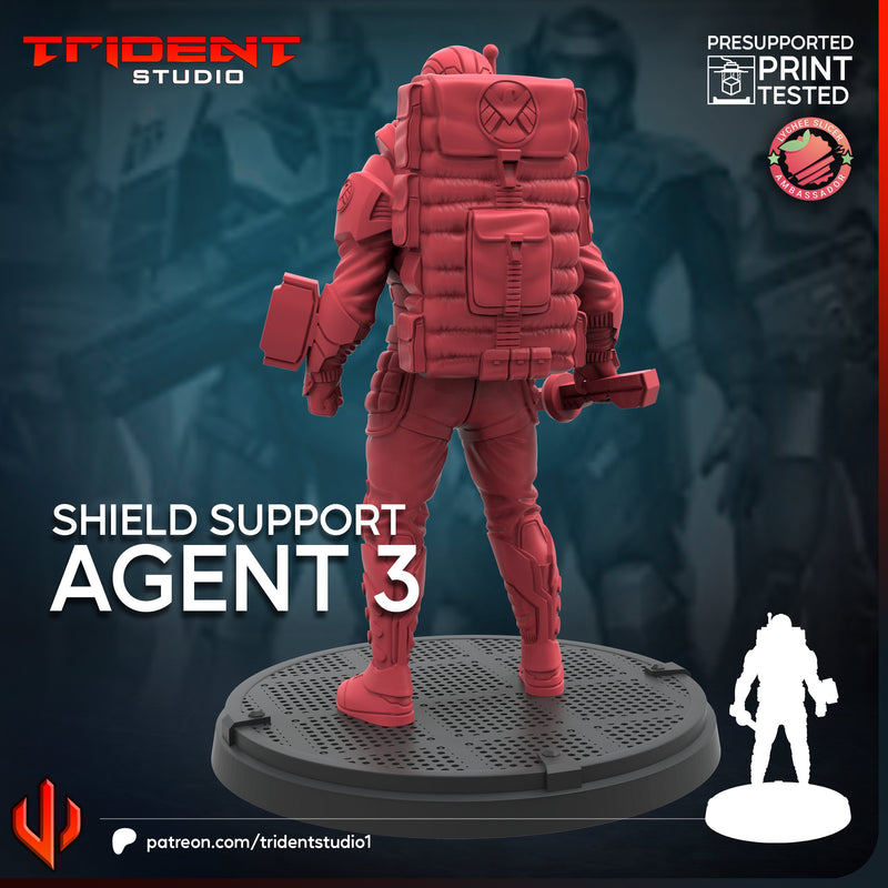 SHIELD SUPPORT AGENT - Marvel MCP-Compatible 40mm Resin Miniature