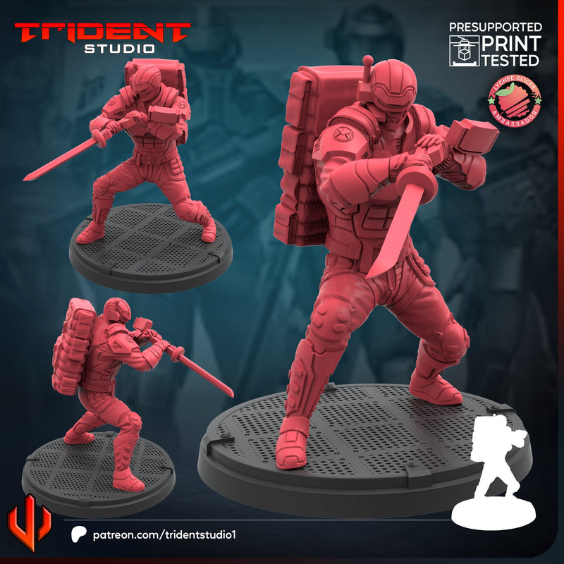 SHIELD SUPPORT AGENT - Marvel MCP-Compatible 40mm Resin Miniature