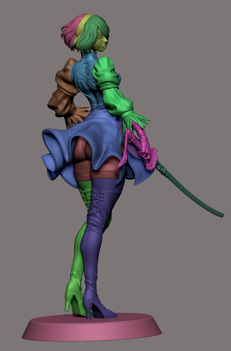 2B Resin Statue - Design 1 - view 5