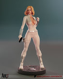 White Widow Resin Statue - view 2