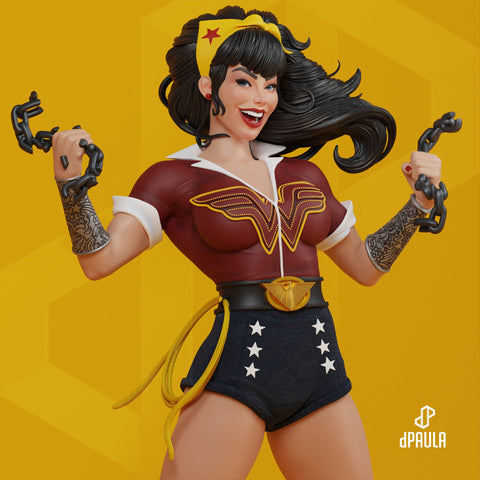 Wonder Woman Bombshell Resin Statue - view 1