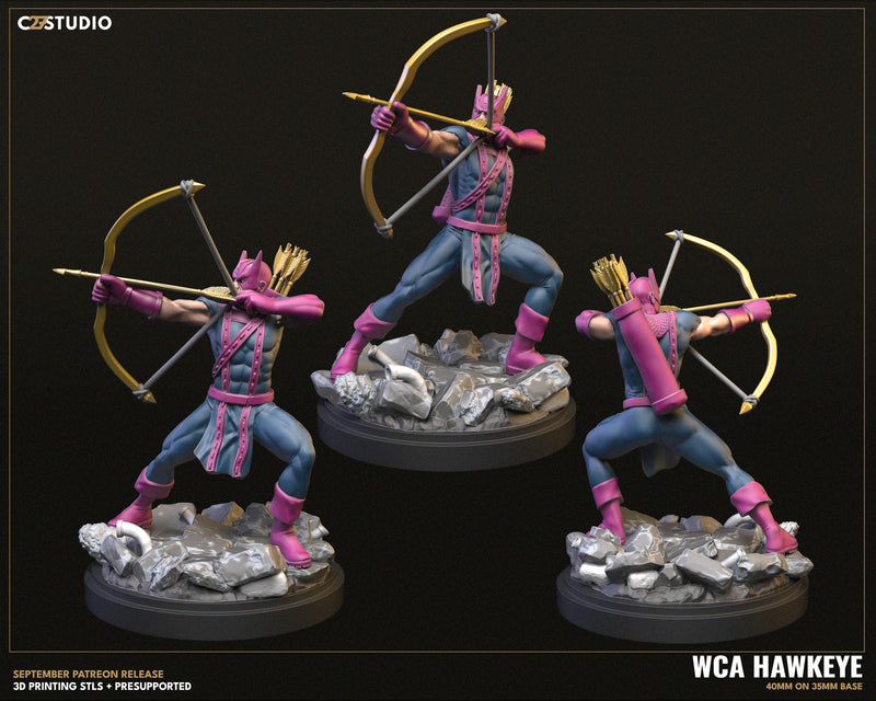 WCA Hawkeye - Marvel MCP-Compatible Resin Miniature