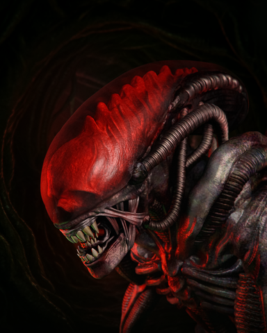 Alien Resin Statue - view 1