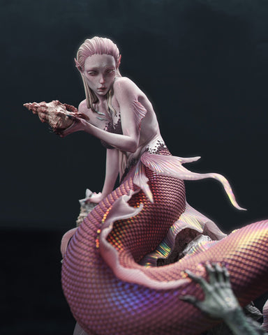 Mermaid Resin Statue - view 1