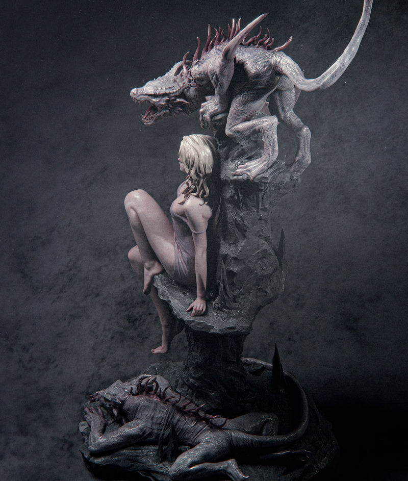 Elegy of the Wyrm Resin Statue - view 3