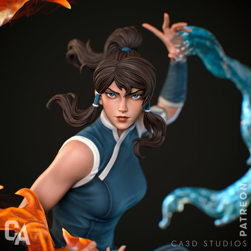 Korra Resin Statue - view 1