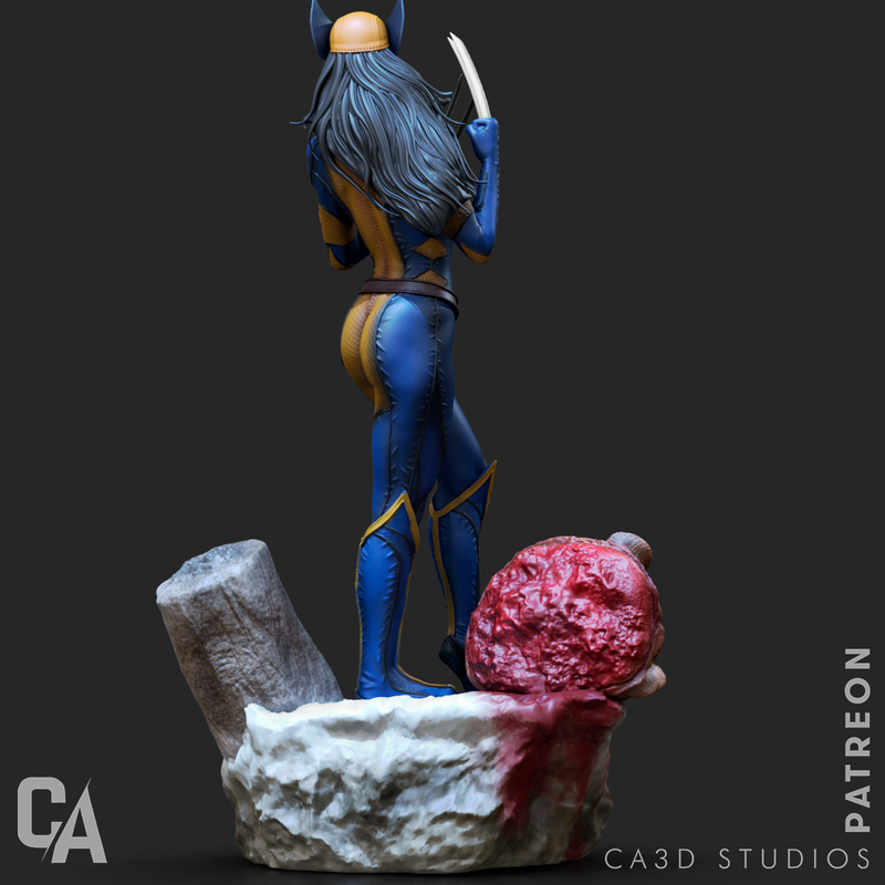 X-23 Resin Statue - view 6