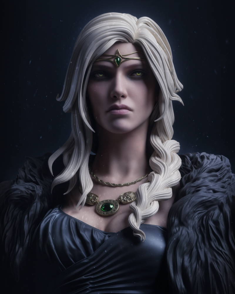 Freyja Resin Statue - view 2