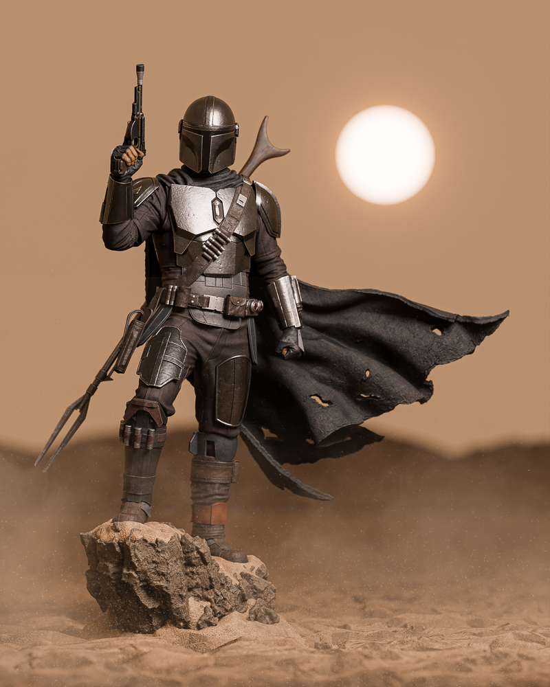 The Mandalorian Resin Statue - view 4