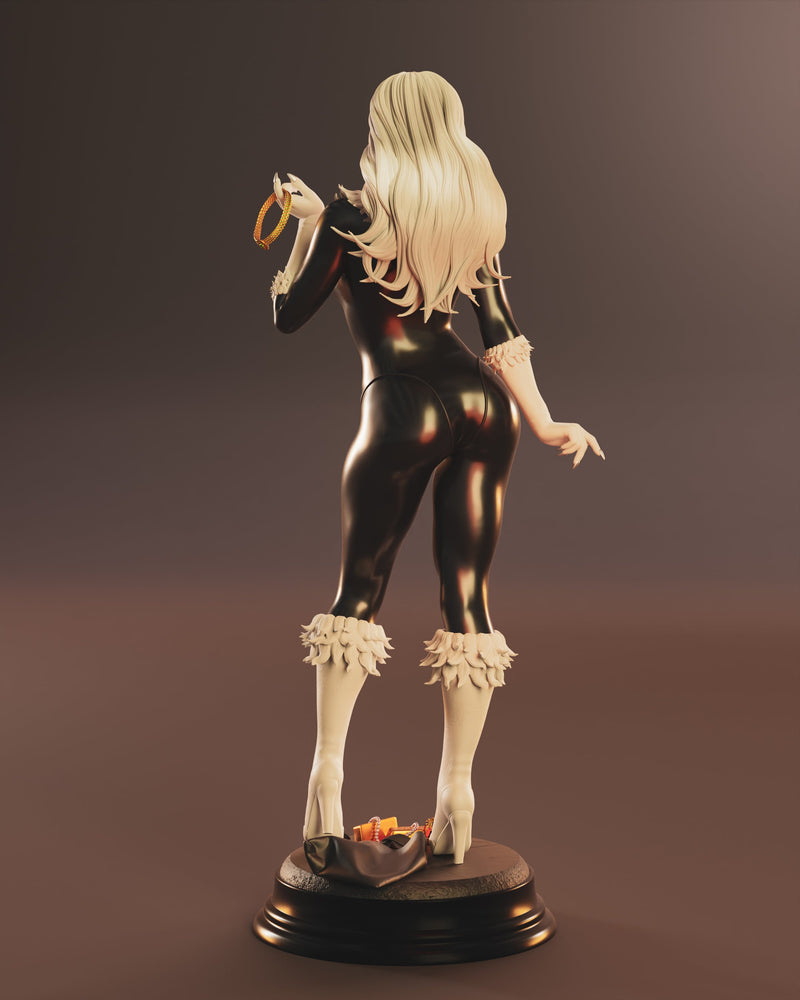 Black Cat Abe Resin Statue - view 2