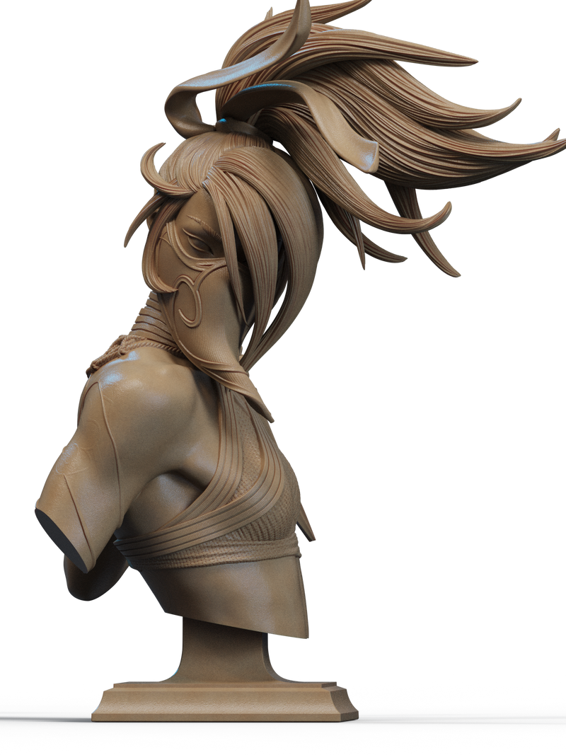 Akali Resin Bust - view 1