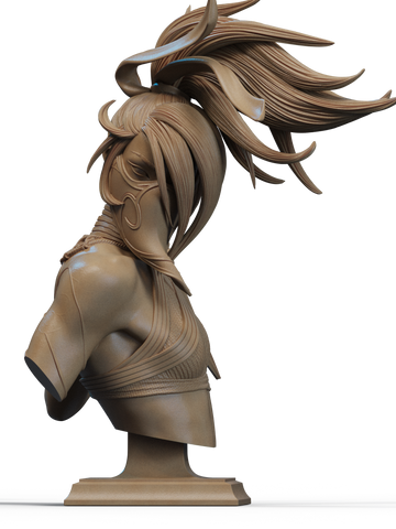 Akali Resin Bust - view 1
