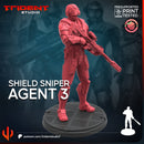 SHIELD SNIPER AGENT - Marvel MCP-Compatible 40mm Resin Miniature