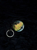 Sleeping Pikachu Pokeball Acrylic Keychain