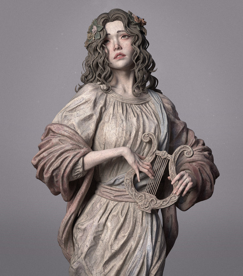 Muse Resin Statue - view 1
