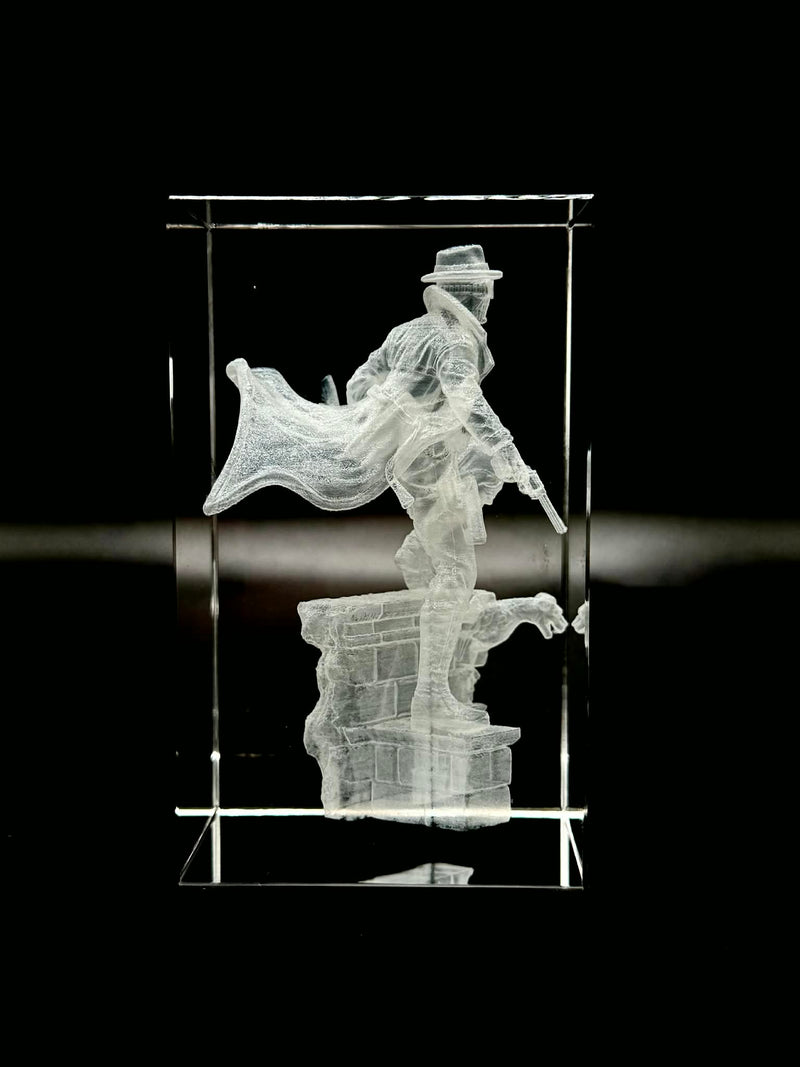 Marvel-Inspired 3D Laser Engraved Crystal – K9 Optical Glass Collectible Display