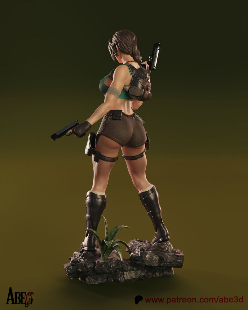 Lara Croft Resin Statue - view 3