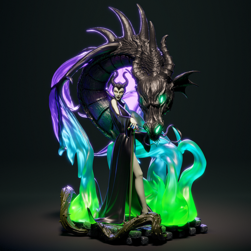 Maleficent Resin Statue - view 5