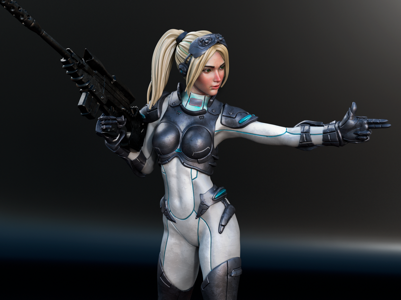 Nova Resin Statue - view 2