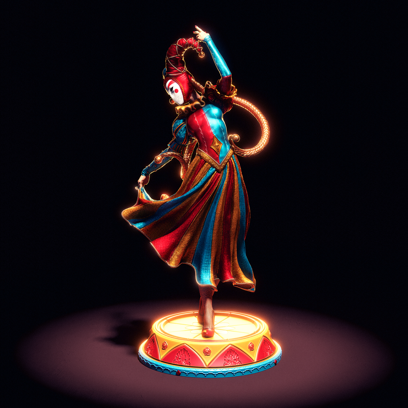 Jester Resin Statue - view 5
