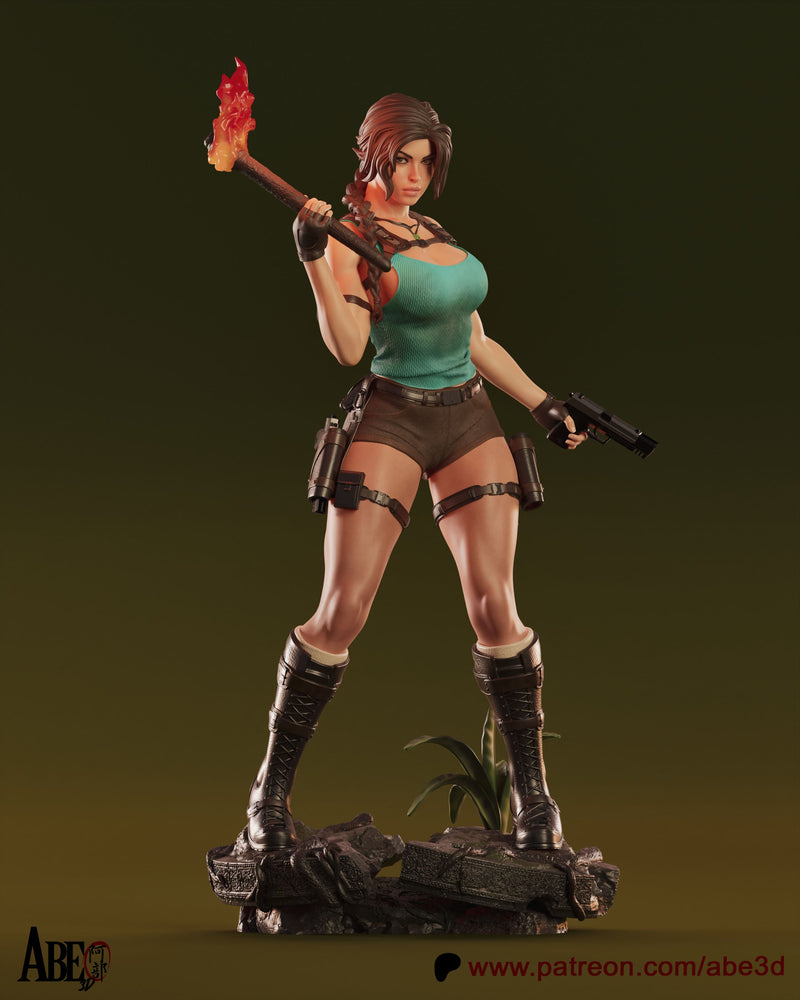 Lara Croft Resin Statue - view 5