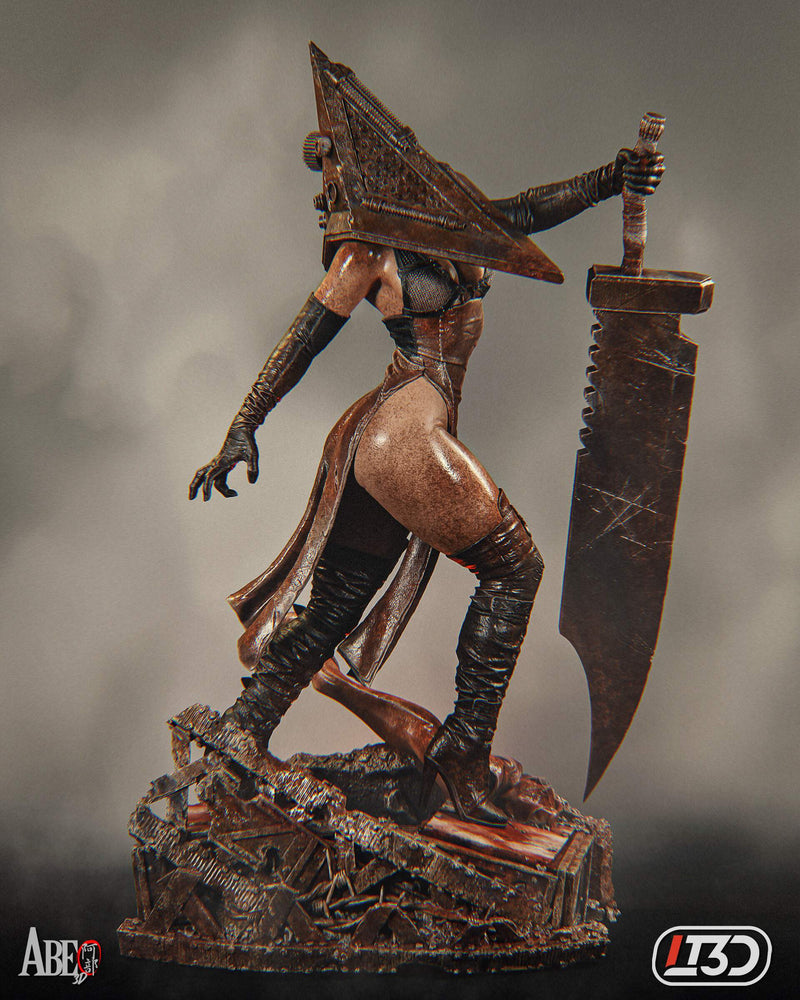 Pyramid Head Resin Statue - view 4
