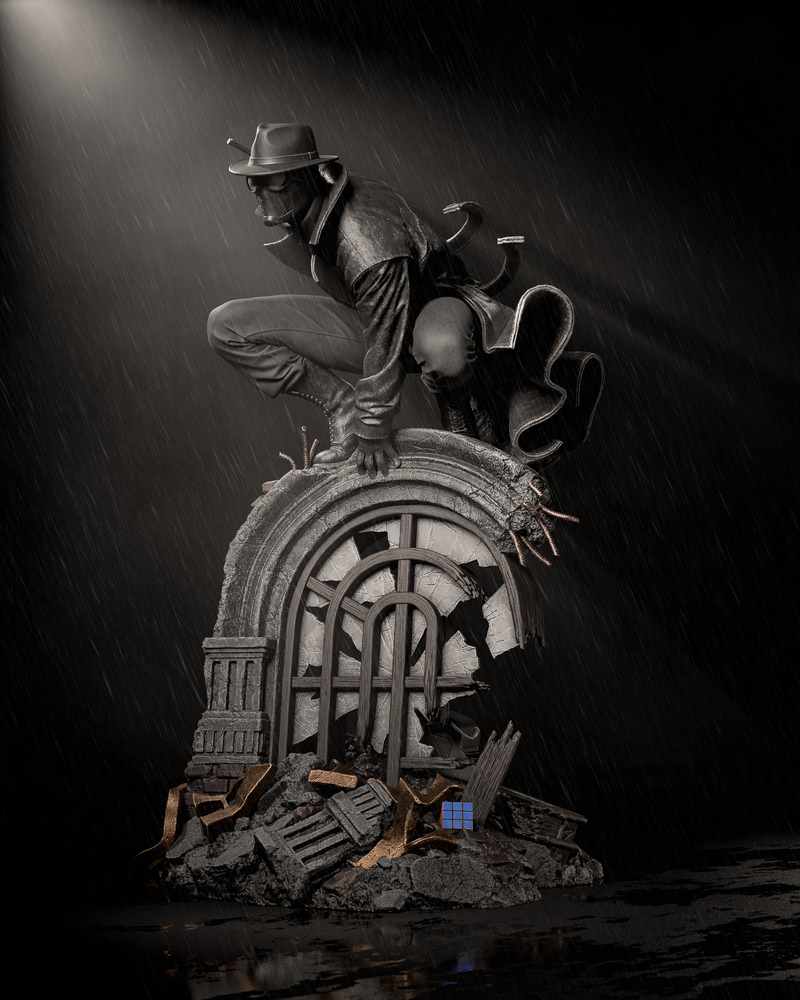Spider Man Noir Resin Statue - view 4