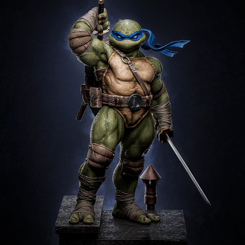 TMNT Resin Statue - view 2