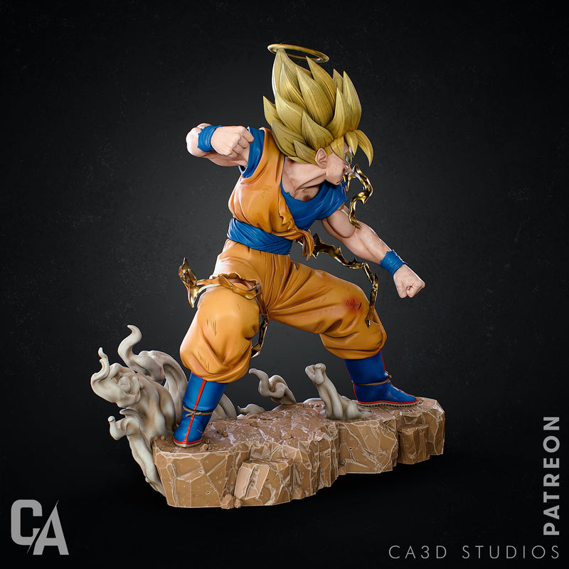 Goku Resin Statue - view 4