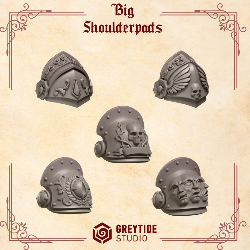 Crimson Lords Big Shoulder Pads
