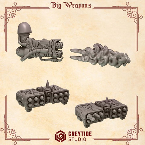 Crimson Lords Big Weapons