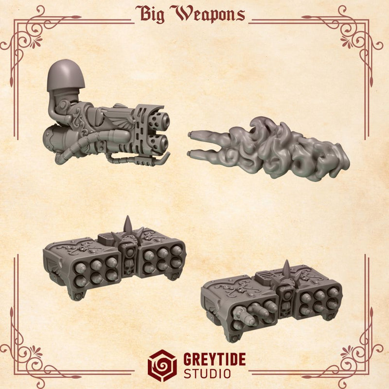 Crimson Lords Big Weapons