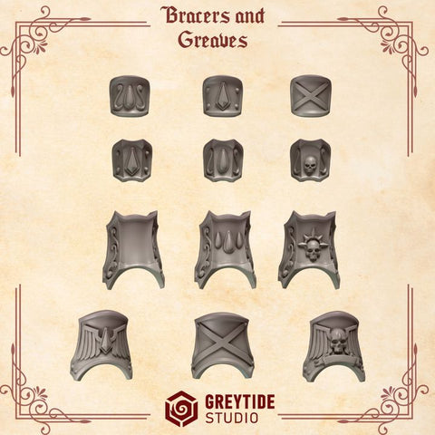 Crimson Lords Bracers And Greaves Decorations