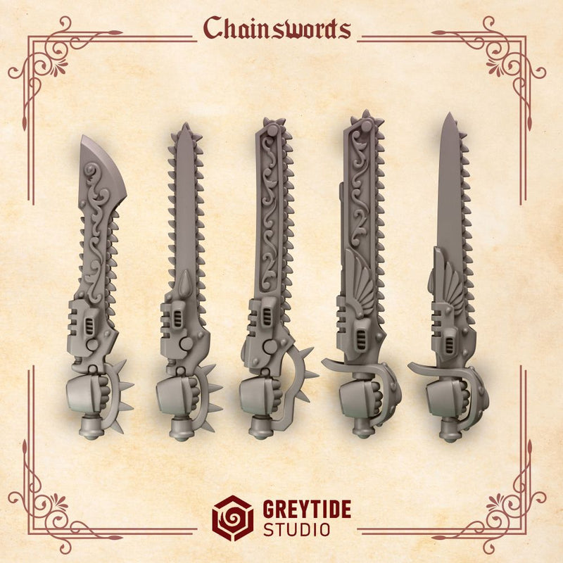 Crimson Lords Chainswords