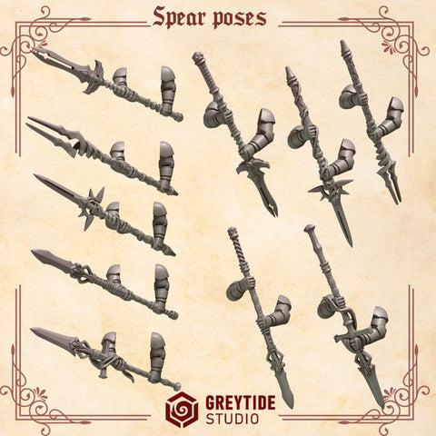 Crimson Lords Spears Poses