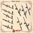 Crimson Lords Spears Poses