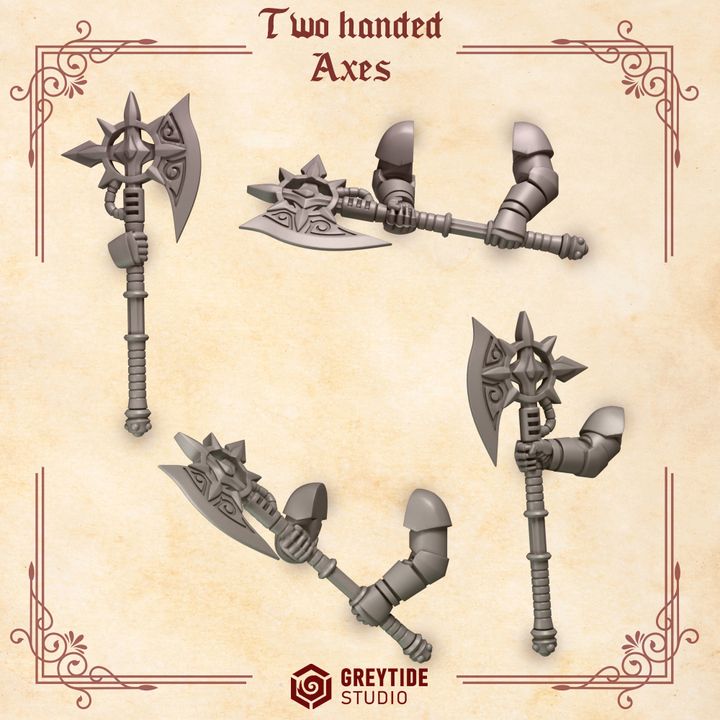 Crimson Lords Two Handed Axes