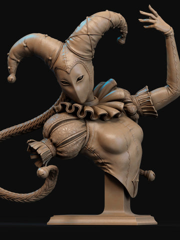 Jester Resin Bust - view 1