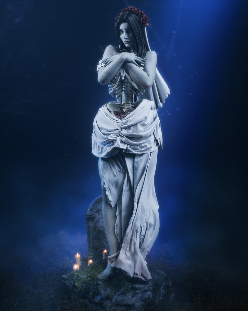Undead Bride Resin Statue - view 3