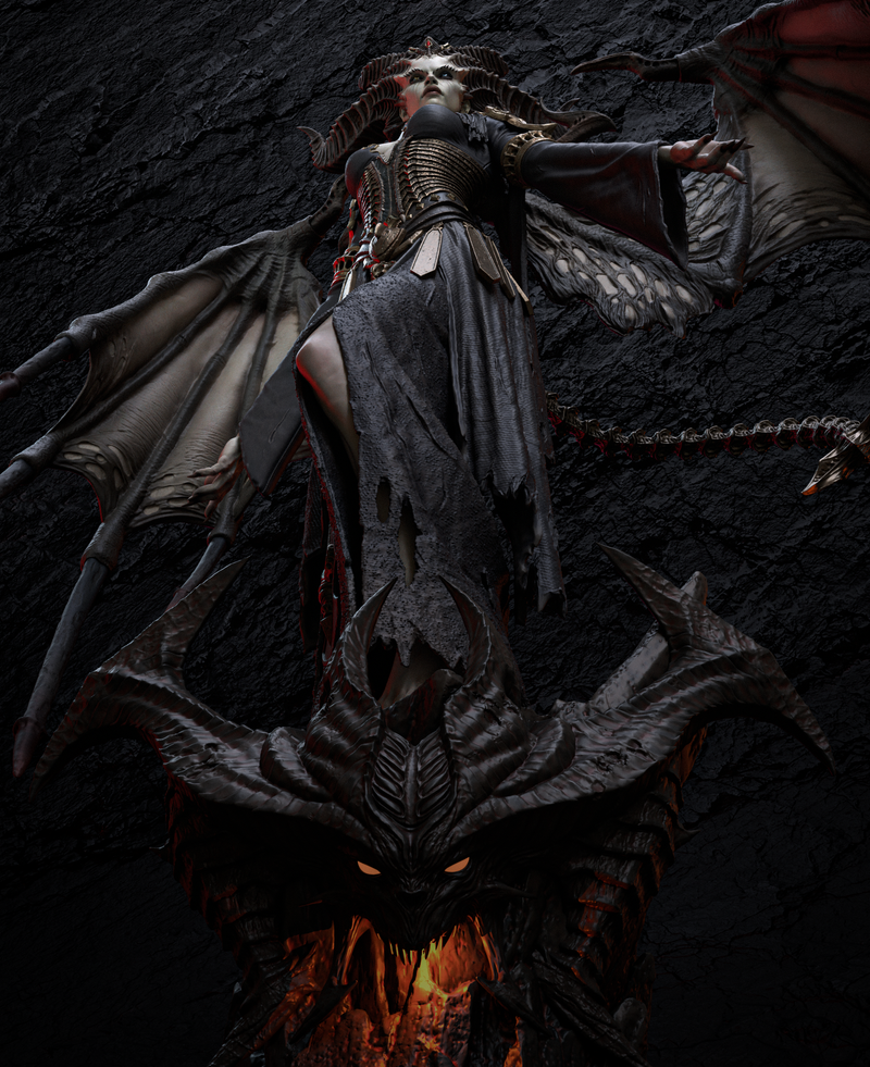Lilith Resin Statue - Design 2 - view 5