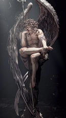 Fallen Angel Resin Statue - view 3
