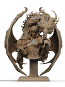 Dragon Lady Resin Bust - view 2