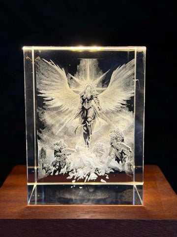 Saint Celestine Crystal Engraving – Warhammer 40K Laser Crystal Display