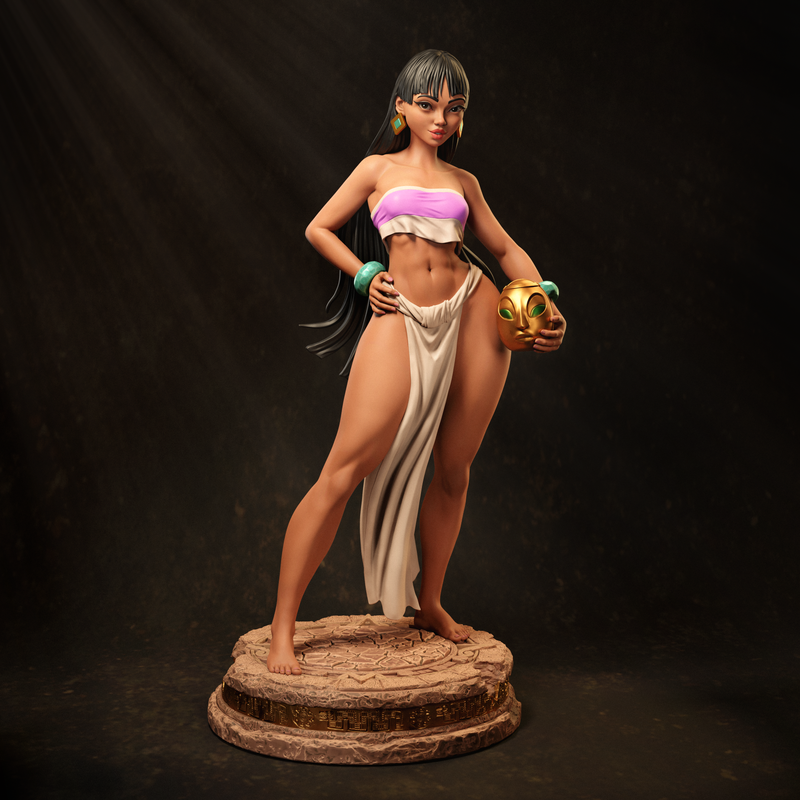 Chel Resin Statue - view 3