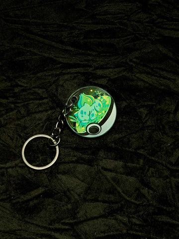 Bulbasaur Pokeball Acrylic Keychain