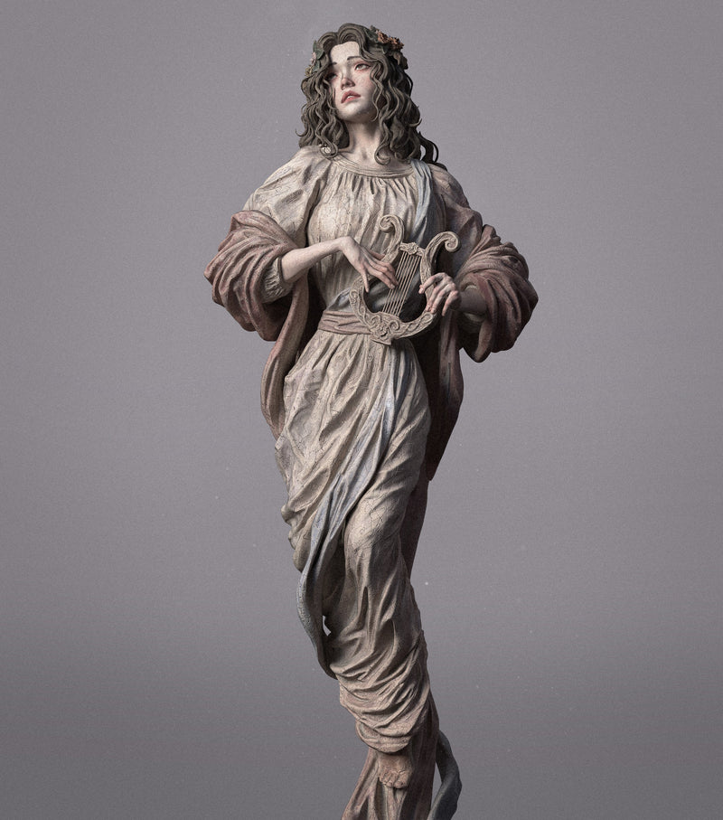 Muse Resin Statue - view 2